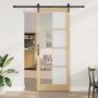 Slankios durys Natūrali ir juoda 93 x 232 cm