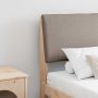 Apmušta lovos galvūgalis Taupe 180 cm Kietos pušies mediena