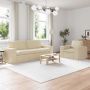 Sofa 2 pcs Kreminė 182 x 80 x 82 cm audinys