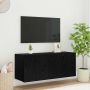 TV sieninė spintelė Juodas ąžuolas 100 x 35 x 41 cm