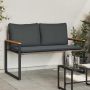 suoliukas Pilka ir tamsiai pilka 115 x 65 x 72 cm Ratanas