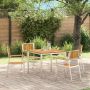 Sodo Kėdė 4 pcs Ruda 56 x 54,5 x 87 cm Kietos akacijos mediena