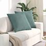 Sofa Pagalvės 2 pcs Jūrinė žalia 80 x 80 cm Kordūrinis audinys
