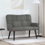 Dviejų vietų sofa Tamsiai pilka 115 x 61 x 87 cm Aksomas