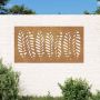 Sodo sienos dekoracija, 105x55cm, corten plienas, lapų dizaino