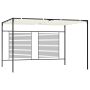 Pavėsinė su įtraukiamu stogu, kreminė, 3x4x2,3m, 180g/m²
