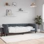 Sofa, tamsiai pilkos spalvos, 80x200cm, aksomas