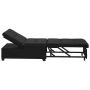 Ištraukiama sofa-lova 67cm Juoda Mikropluoštas