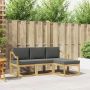 Lauko sofos komplektas 4 pcs