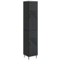 Spintelė 2 pcs Juoda 33 x 34,5 x 89,5 cm Apdirbta mediena
