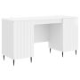 Stalas Itin blizgi balta 142,5 x 50 x 75 cm Apdirbta mediena