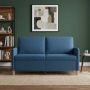 Sofa su saugojimo vieta Mėlyna 152 x 78 x 87 cm Poliesteris
