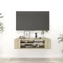Pakabinama TV spintelė, ąžuolo, 100x30x26,5cm, apdirbta mediena