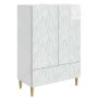 Kabalas Itin blizgi balta 66 x 34,5 x 95 cm Apdirbta mediena
