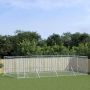 Lauko voljeras šunims, sidabrinis, 8x4x2m, plienas