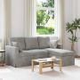 Sofa Šviesiai pilka 198 x 134 x 80 cm Aksomas