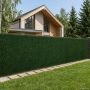 Dirbtinė tvora Tamsiai žalia 1 x 6 m PVC ir Plienas