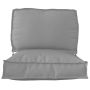 Pallet pagalvių rinkinys 2 pcs Pilka Oksfordo audinys