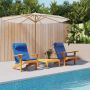 Kėdžių pagalvės 2 pcs Mėlyna 58 x 77 x 4,5 cm Oksfordo audinys