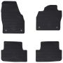 Automobilių kilimėlis 4 pcs Juodas Guma
