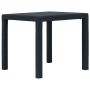 Sodo stalas, antracito sp., 79x79x72 cm, plastikas, rat. imit.
