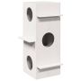 Cat House White 43x43x90 cm Pušies masyvo