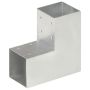 Stulpo sujungimas, 91x91mm, galvanizuotas metalas, L formos