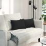 Sofa Pagalvės 2 pcs Juoda 50 x 30 cm audinys