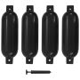 Valties bortų apsaugos, 4vnt., juodos spalvos, 51x14cm, PVC