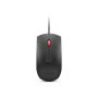 Lenovo Fingerprint Biometric USB Mouse Gen3 | Wired | USB-A | Black/Red