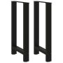 Baro stalo kojos, juodos, 2 vnt., 40x(90-91) cm, plienas