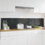 Virtuvės užpakalinė plokštė 2 pcs Tamsiai pilka 100 x 40 cm
