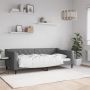 Sofa, tamsiai pilkos spalvos, 90x190cm, audinys