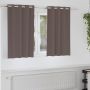 Užuolaidos su žiedais, blokuojančios šviesą 2 pcs Tamsiai rudas