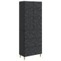 Spintelė 2 pcs Juoda 66 x 34,5 x 90 cm Apdirbta mediena