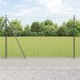Tvora su stulpais Pilka 1,5 x 10 m Plienas ir PVC