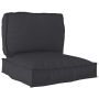 Pallet pagalvių rinkinys 2 pcs Juoda Oksfordo audinys