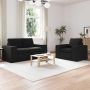 Sofa 2 pcs Juoda 182 x 80 x 82 cm audinys