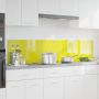 Virtuvės užpakalinė plokštė 2 pcs Geltona 90 x 40 cm
