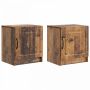 Šalia lovos spintelė 2 pcs Sendintos medienos 43 x 34,5 x 47 cm