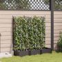 Sodo vazonas 3 pcs Ruda 120 x 40 x 125,5 cm Plienas