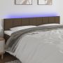 Galvūgalis su LED, taupe spalvos, 160x5x78/88cm, audinys