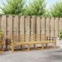 Lauko sofos komplektas 3 pcs Balta 249,5 x 83 x 73 cm