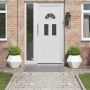 Lovelis 2 pcs Balta 50 x 50 x 40 cm Plienas