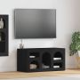 Televizoriaus spintelė Juoda 80 x 35 x 40 cm Apdirbta mediena
