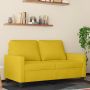 Dvivietė sofa, geltonos spalvos, 120cm, aksomas