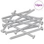 Baldų varžtai 12 pcs Sidabro M6 x 100 mm Plienas