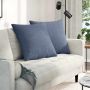 Sofa Pagalvės 2 pcs Mėlyna 80 x 80 cm Kordūrinis audinys