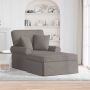 Faina su sijonu su pagalve Taupe 91 x 157 x 91 cm audinys
