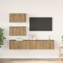 TV spintelių komplektas 4 pcs Amatininkų ąžuolas